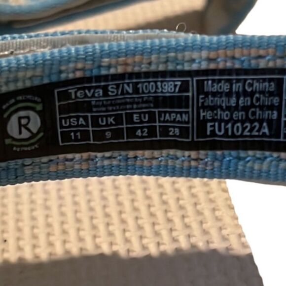 Teva Original Universal Iridescence Stillwater Beach Hiking Sandals Size 11 - Picture 9 of 10